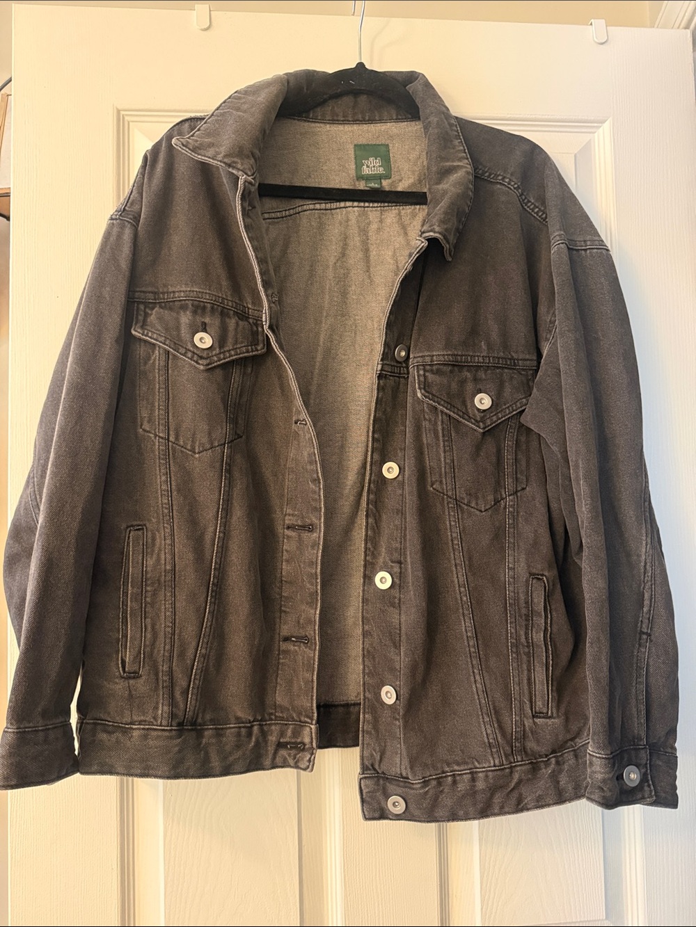 wild fable Gray Washed Denim Jacket